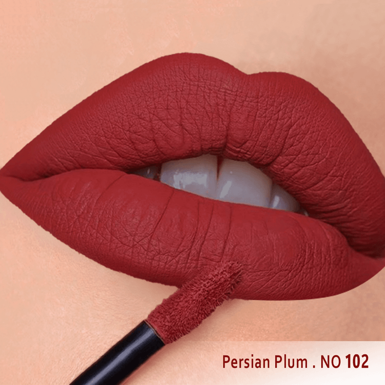 رژلب مایع مخملی مات سرژه کد 102 (Persian Plum)